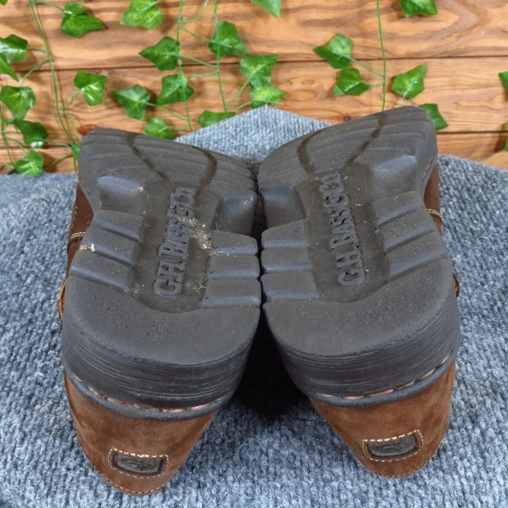 G.H.‎ Bass & Co. Men Slip On Loafer 9.5 Casual Walking Brown Nubuck Leather Shoe